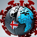 **

A globe fractured into puzzle pieces representing different countries, with digital code flowing between them but also blocked by firewalls. Illustrates digital trade barriers like data localization laws and cybersecurity regulations hindering international business. Use a color palette of blues, greys, and reds to convey both connectivity and restriction.

**