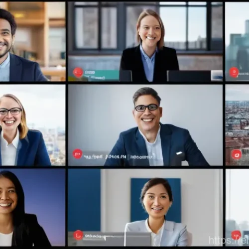 국제비즈니스 리더십과 팀 관리 사례 - **Prompt for Trust and Transparent Communication in a Global Team:**
    "A vibrant and professional...